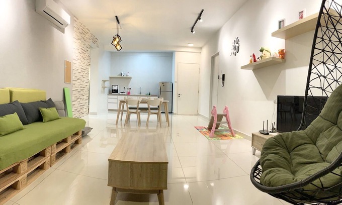 Gelugor Apartamento | Para caer en casa, quedarse en casa acogedora