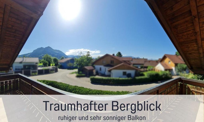 Ettensberg Apartamento | Toller Bergblick vom ruhigen Sonnenbalkon, nur 50m zum See & ÖPNV inklusive