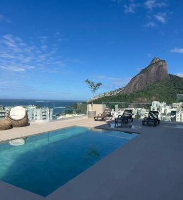 Leblon Apartamento | Top Flat Leblon, Rooftop Pool, Gym, Sauna, Vista Mar e Dois Irmãos