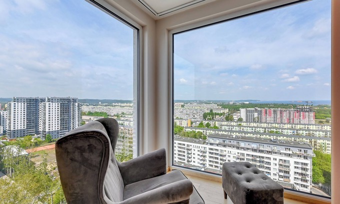 Przymorze Apartamento | Top Floor z Widokiem na Morze by Downtown Apartments