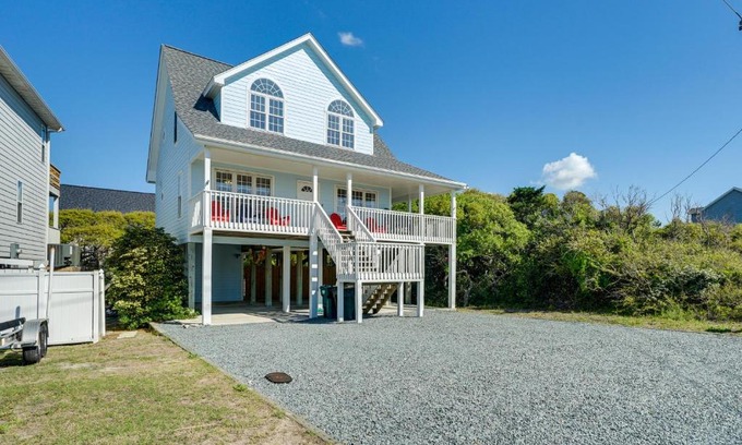 Topsail Beach Casa | Topsail Beach Vacation Rental Idyllic Ocean Views