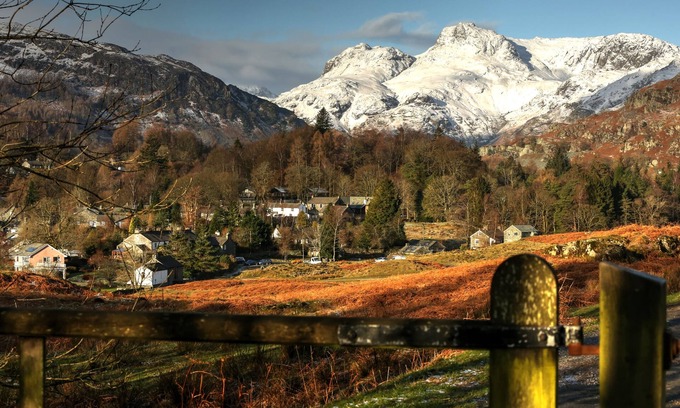 Elterwater Cabaña | Langdale Valley, cabaña de piedra que admite perros, con interiores modernos y contemporáneos