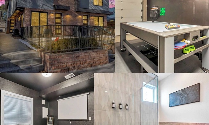 Congress Park Casa | Townhome with Movie and Game Room! Near Cherry Creek Sleeps 10