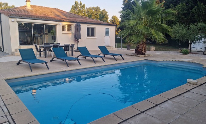 Saint-Just Casa | Très Belle Villa Privée Avec Piscine sur Terrain Arboré de 1500m2