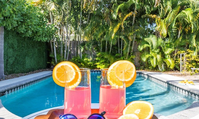 River Oaks Casa | Tranquil Oasis: Newly Renovated Villa, Heated Pool, Private Garden Retreat