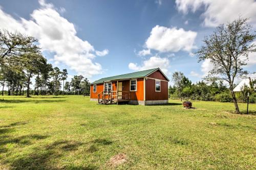 Waller Casa | Tranquil Plantersville Cabin Farm Animals On-Site