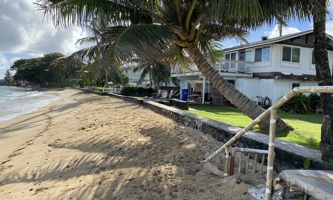 Hauula Casa | Tranquil Sandy Beachfront - minimal beach traffic. Like your own private beach