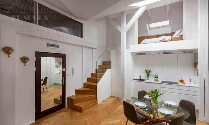 Piasek Południe Apartamento | Tranquil studio with mezzanine