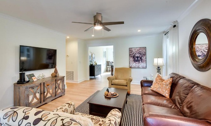 Travelers Rest Casa | Tranquil Travelers Rest Home with Fire Pit!