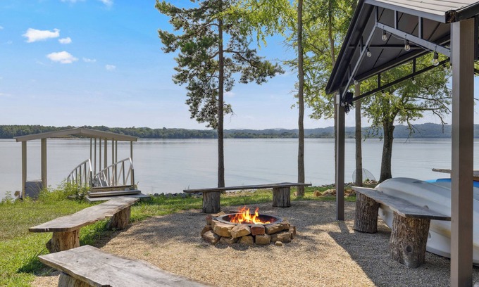 Dandridge Casa | Tranquil Waterfront-Private Dock, Sauna, Swim Spa
