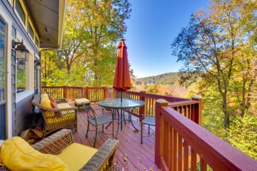 Sky Valley Casa | Tree-Top Cabin with Game Room and Mountain Views!