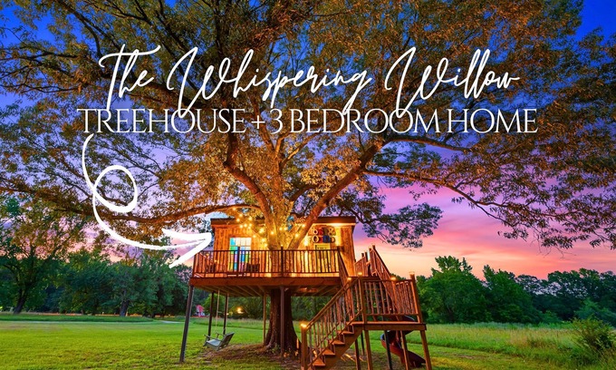 Golden Cabina | Treehouse | 5 Acres | Hot Tub | Pet-Friendly