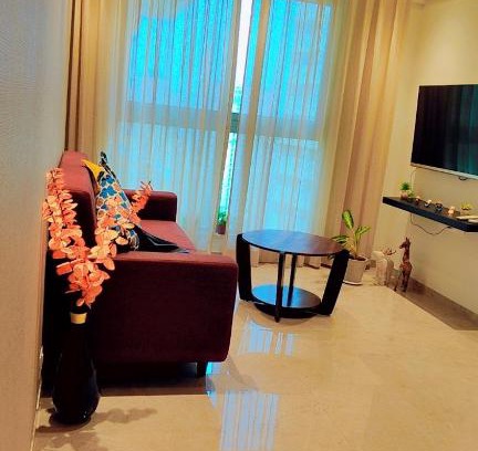 Hiranandani Gardens Apartamento | Trendy1BR+smart kitchen +Living room+1.5 toilets