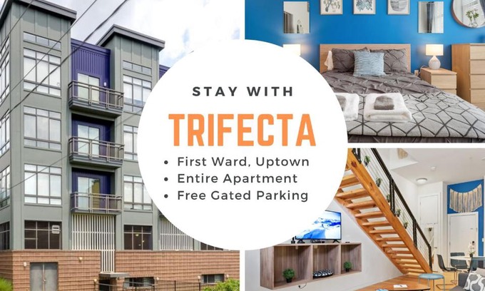 First Ward Apartamento | Trifecta City Loft Uptown CLT Superhost