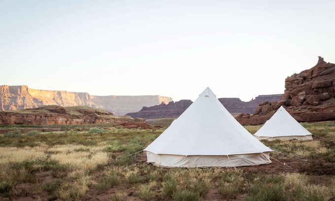 Monticello Casa | Triple Tent with Shared Bathroom - Nestled among the Abajo Mountains.
