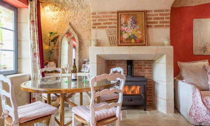 Noizay Cabaña | Casa de vacaciones Troglodita en Touraine