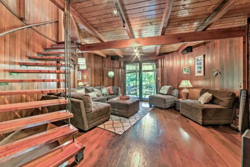 Keaau Casa | Tropical Cabana with Deck, Hot Tub and Lush Scenery!