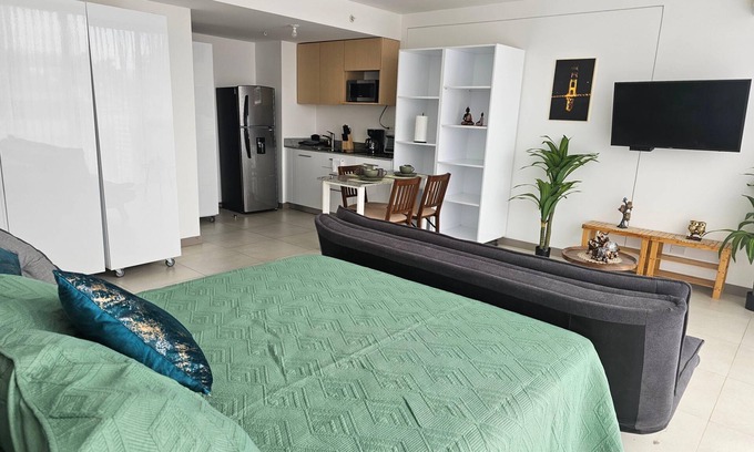 San Pedro Apartamento | Tropical Vista iFreses, 2nd floor! AC, TV and Pool