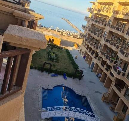 Al Ahyaa Apartamento | Turtles Beach resort Hurghada Studio view sea view pool private beach Pools anf sunny balcony