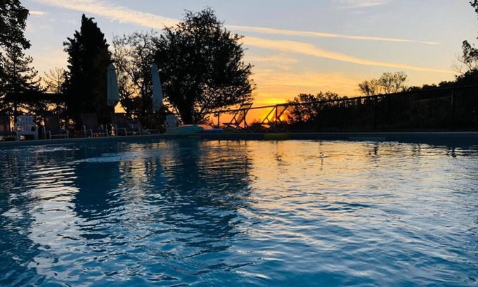Sarteano Villa | Granja completa cerca de Montepulciano Siena piscina privada val d'orcia