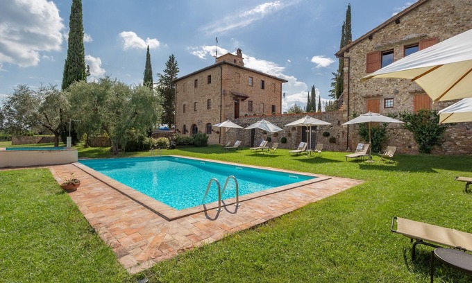 San Pietro in Bossolo Cabaña | Casa rural toscana con 2 piscinas