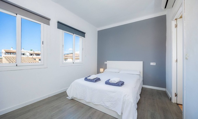 Can Pastilla Apartamento | 'Habitación Matrimonial Nº11' con terraza compartida, Wi-Fi y aire acondicionado