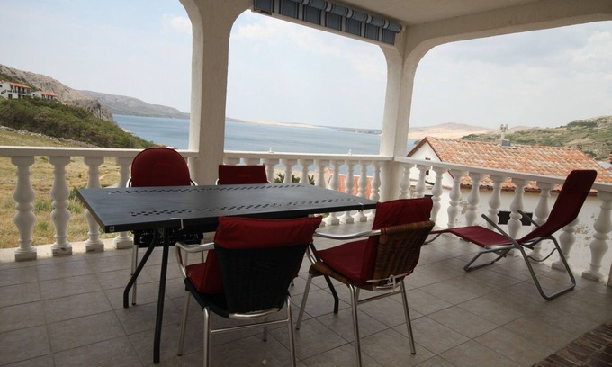 Metajna Apartamento | Apartamento para dos personas con terraza y vista al mar Metajna, Pag (A-6426-a)