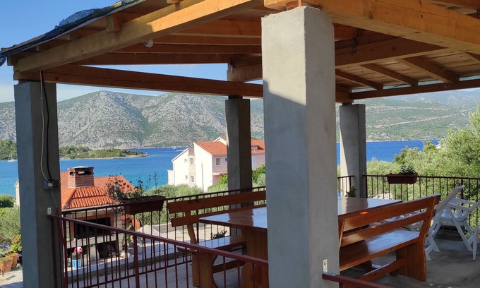 Kneza Apartamento | Apartamento para dos personas con terraza y vista al mar Kneza, Korcula (A-4342-b)