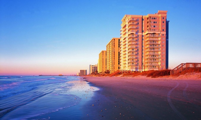 Arcadian Shores Complejo | Two Bedroom Deluxe, Ocean View, Luxury Condo, Myrtle Beach, SC 2218817