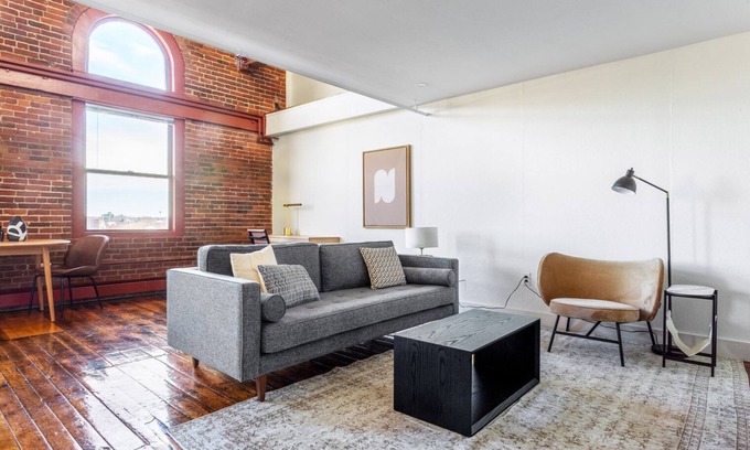 South End Casa | Two-level South End Loft w/ Pool, Art Gallery, Steps to T by Blueground