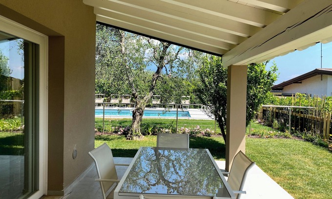 Villaggio Sanghen Apartamento | Two-room Apt. on ground floor - Manerba d. Garda - 5 minutes on foot from Lake