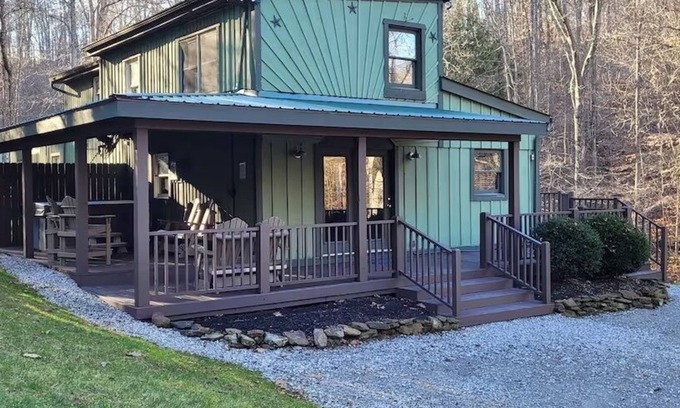 Rockbridge Cabina | Two Trees-Cabaña-Baño Privado