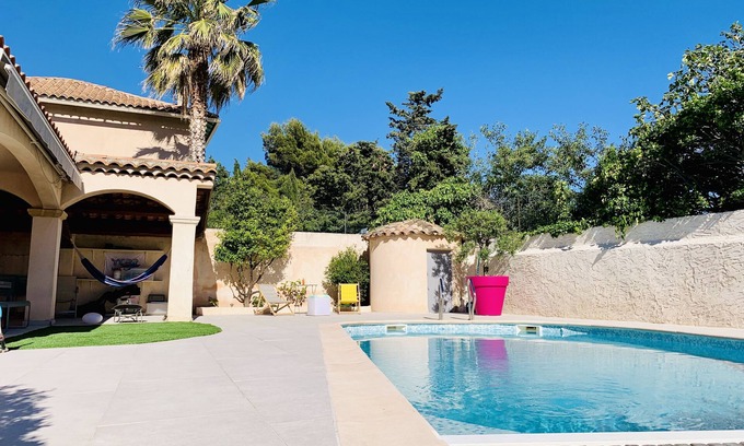 Vielle-Chapelle Villa | Ty'Bonheurs - duerme 8 - jardín piscina mar