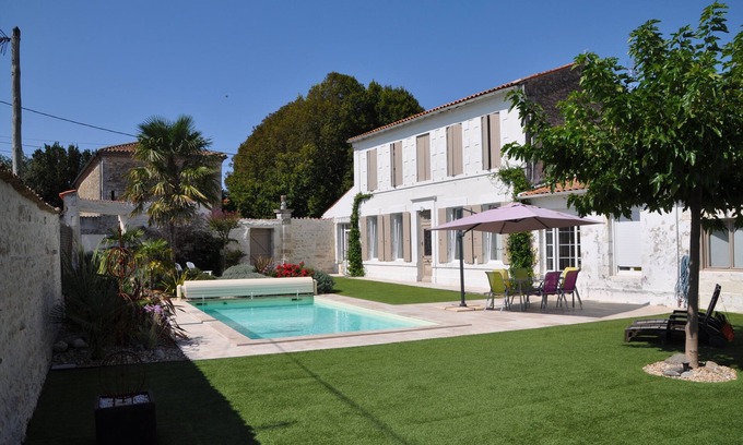 Etaules Casa | típica Charentais casa para 6/7 personas - piscina privada climatizada