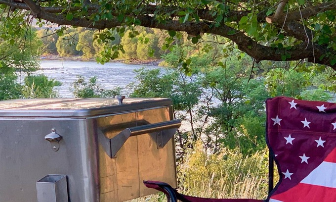 Greenacres Casa | Ultimate RV Glamping on the Spokane River with a Million Dollar View