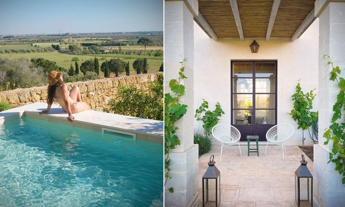 Campi Salentina Casa | Unique country home with beautiful vistas on orchards and vineyards
