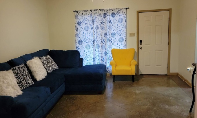 Conway Casa | Unit A- A charming 3-bedroom, 2-bathroom duplex offering a cozy atmosphere.