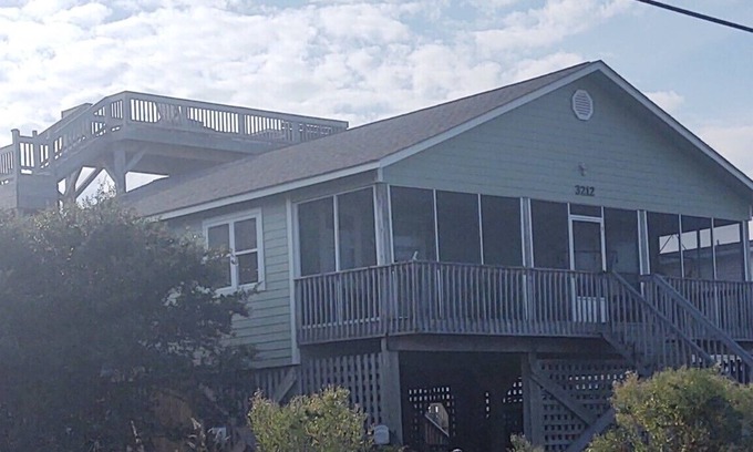 Ocean City Beach Casa | "Up to Camp" at the beach! 3/2.5 plus screened-porch, 3 story deck, & rec room