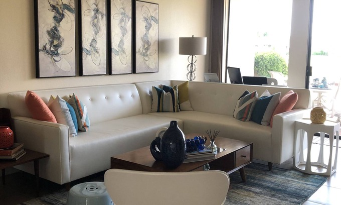 Rancho Mirage Condominio | Actualizado 2 dormitorios y 2 baños en el campo de golf sur con carrito de golf