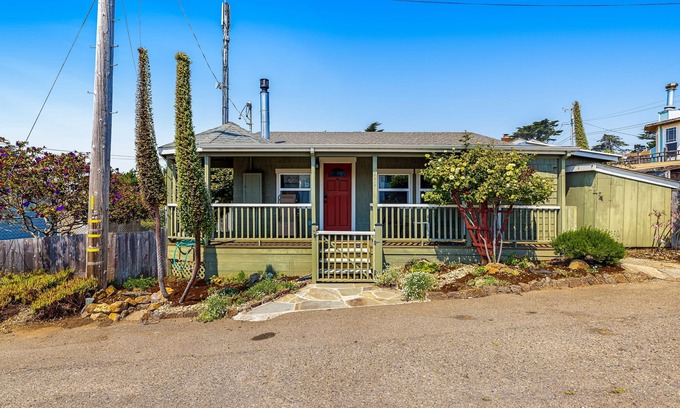 Old Town Casa | Updated, dog-friendly cottage with bay views, wraparound deck & EV charger