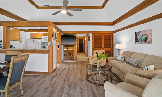 Poipu Hotel | Updated Unit #444 with AC, paradise found! A tranquil stroll to Po'ipu Beach!