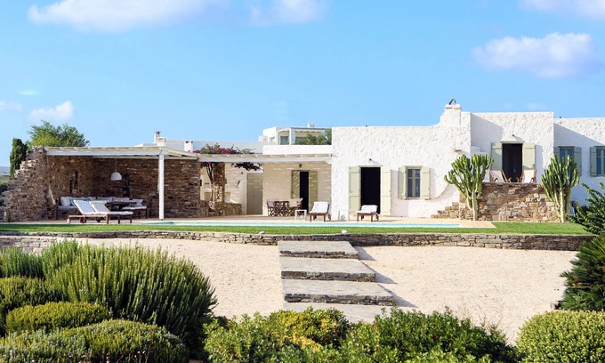 Paros Villa | Villa de lujo junto al mar, vistas impresionantes, cerca de Naoussa y Sta Maria