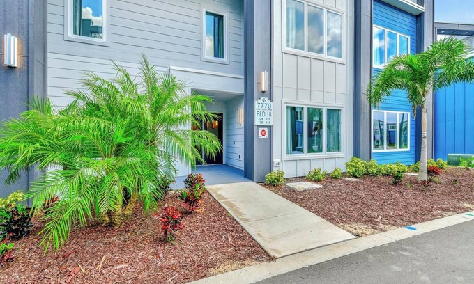 Reunion Hotel | Spacious Modern Condo with Pool Table, Rooftop Terrace & Large Loft. Reunion Resort Water Park Access near Disney at Spectrum Resort Orlando by Rentyl - B18 #229