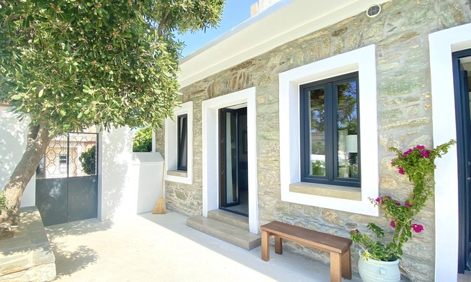 Karystos Casa | Urban Oasis: Stone House with pool & garden