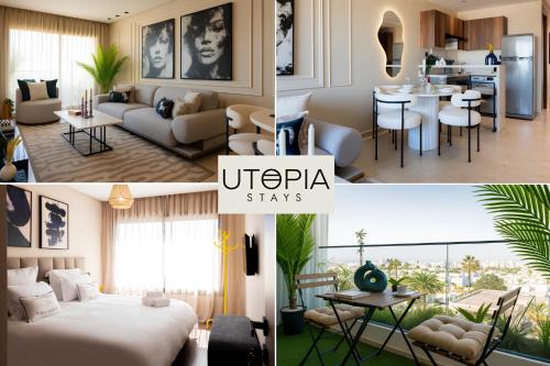 Anfa Apartamento | Utopia Stays - Terrasse avec Vue sur la Riviera