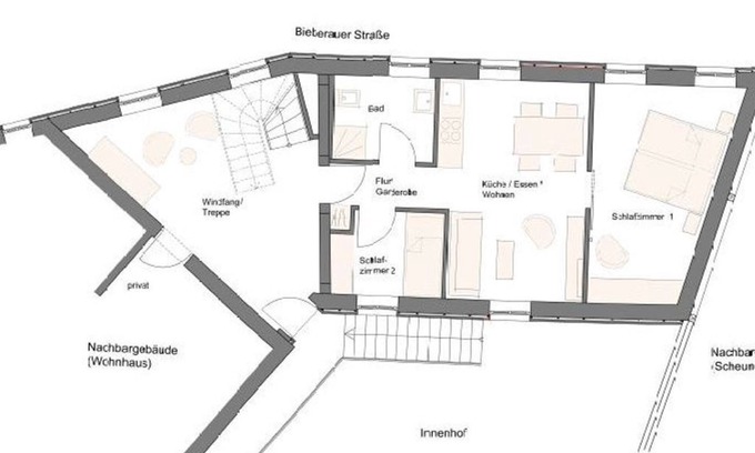 Klein-Bieberau Apartamento | Vacation apartment 1 - Ferienbauernhof Brandt