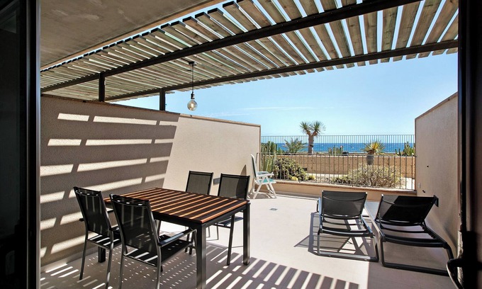 El Medano Apartamento | Apartamento de vacaciones 'Casa Médano 5 En El Médano' con vistas al mar, terraza privada y Wi-Fi