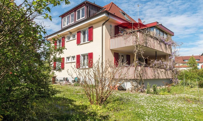Stockach Apartamento | Apartamento de vacaciones "Flair Orchidee" con balcón, jardín compartido y sauna
