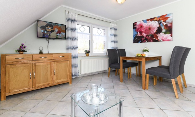 Moorweg Apartamento | Vacation apartment Mühlenblick - Holiday apartments on the Eschen vacation farm in Moorweg