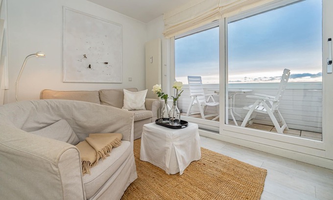 Munkmarsch Apartamento | Vacation apartment Traumblick for max. 4 people - with sea view and balcony